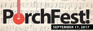 PorchFest festival marquee magazine