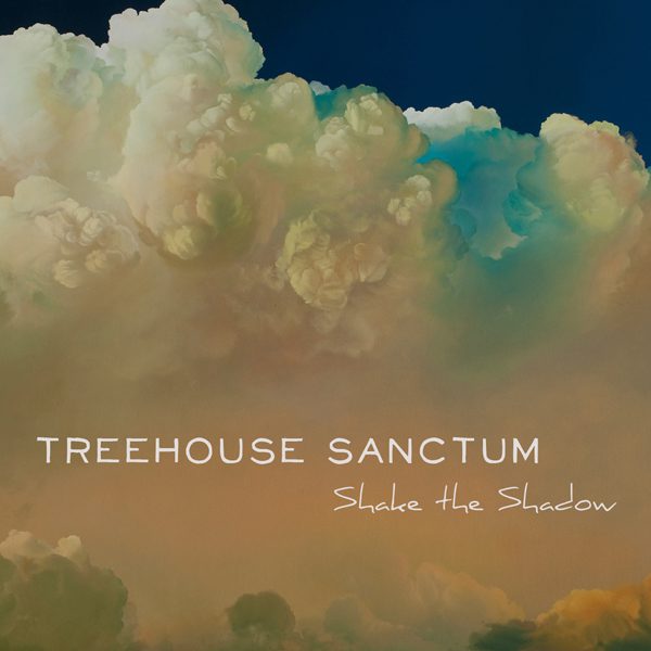 Colorful clouds with text: Treehouse Sanctum.