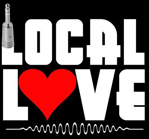 Local Love text with heart and jack.
