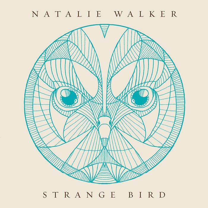 Abstract bird illustration in geometric style.