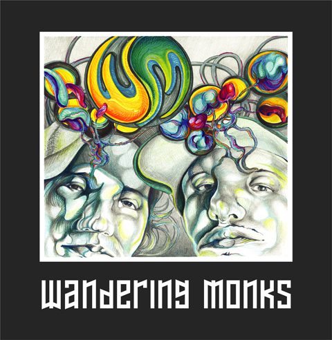 Colorful abstract faces with vibrant swirls.