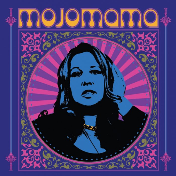 Psychedelic album cover with woman's portrait.