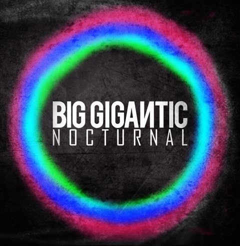 Colorful neon circle with "Big Gigantic Nocturnal.