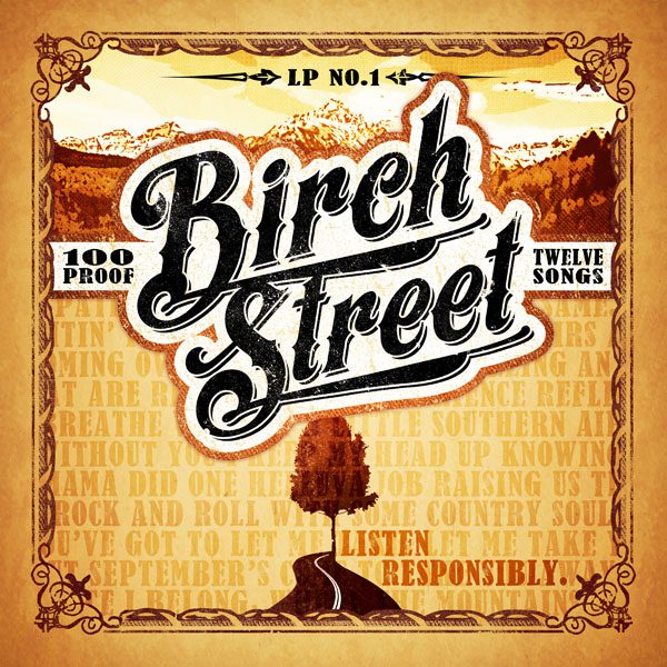 Birch Street album cover with vintage design.