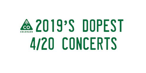 2019's Dopest 4/20 Concerts, Colorado logo.