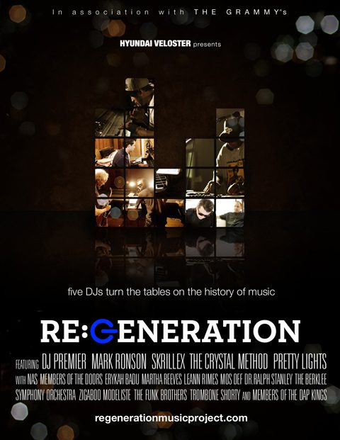 Re:Generation movie poster with DJ names.