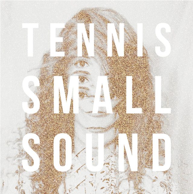 Abstract portrait with text overlay, Tennis Small Sound.