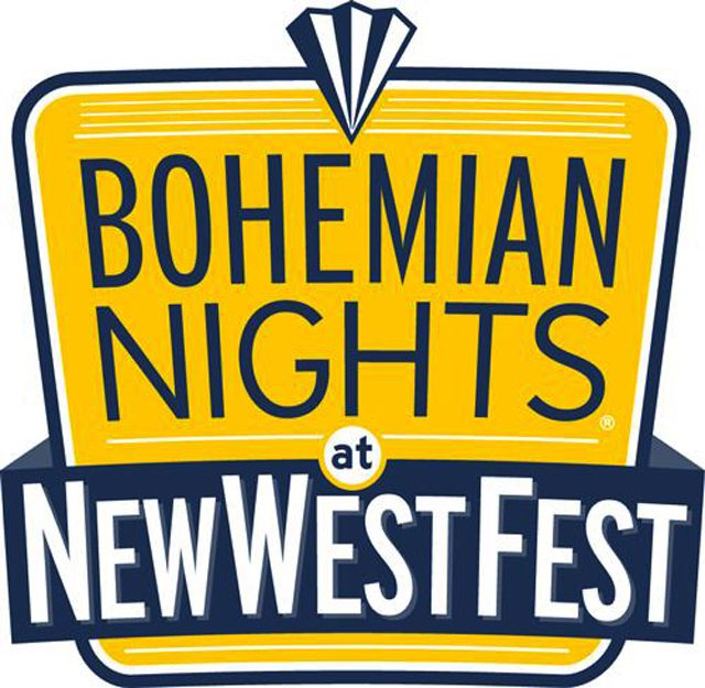 Bohemian Nights at NewWestFest logo.