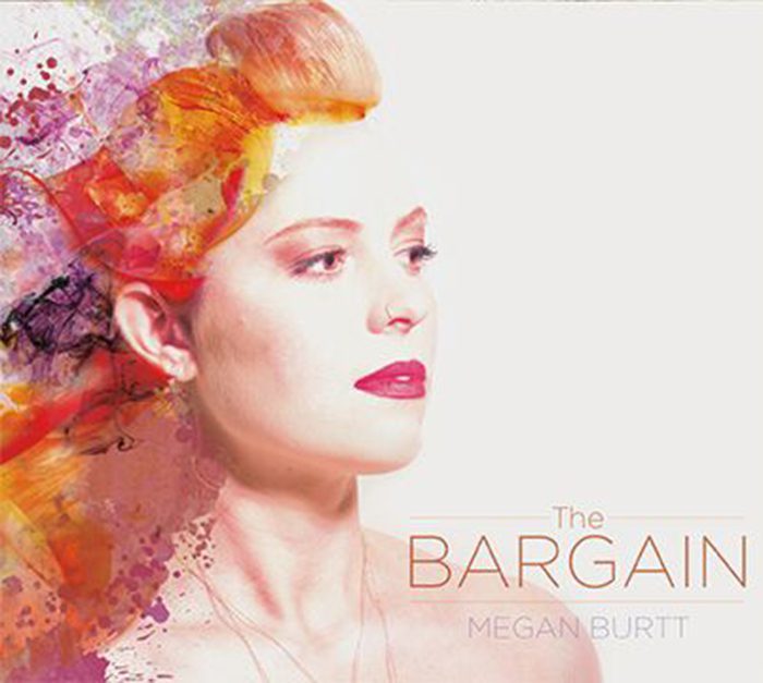 Album cover with abstract art and woman.