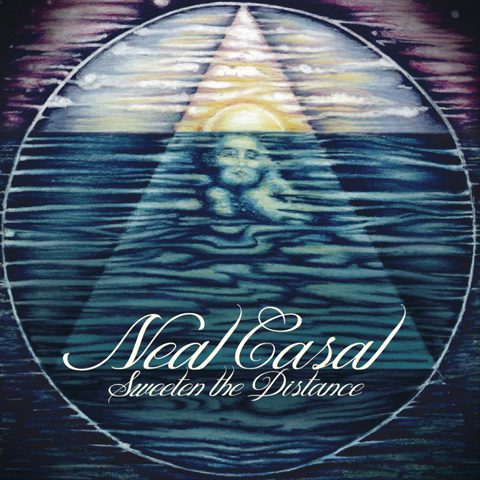 Album cover with abstract water and face.