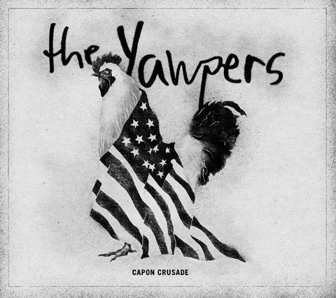Rooster with American flag, "The Yawpers.