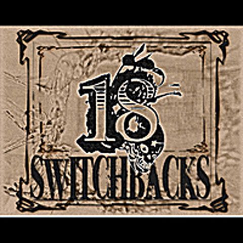 Vintage style logo with '18 Switchbacks' text.