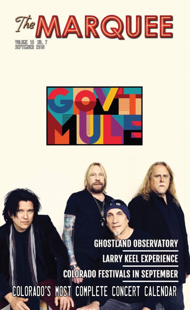 Magazine cover featuring Gov't Mule band members.