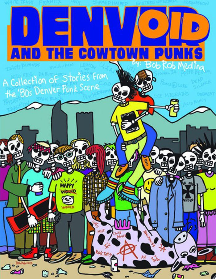 Colorful punk-themed comic book cover illustration.