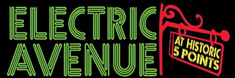 Electric Avenue sign at Historic 5 Points.