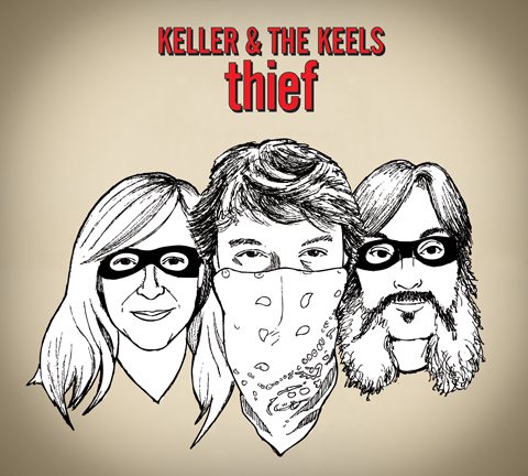 Illustration of three masked characters, "Thief" title.
