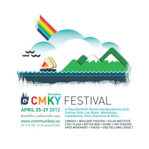 CMKY Festival 2012 poster with rainbow.