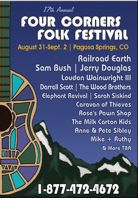 Four Corners Folk Festival 2012 poster.