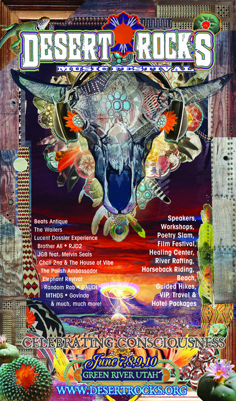 Desert Rocks Music Festival promotional poster.