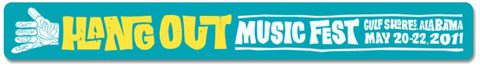 Hangout Music Fest 2011 banner design.
