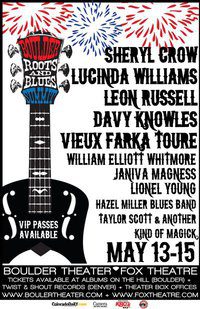Music festival poster with performer lineup.