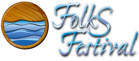 Logo of Folks Festival with waves.
