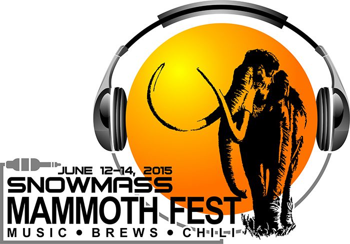Mammoth Fest logo with headphones and text.
