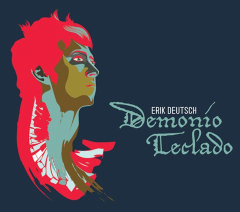 Colorful portrait with "Demonio Teclado" text.