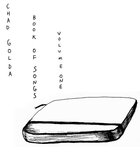 Illustration of a book titled "Book of Songs".