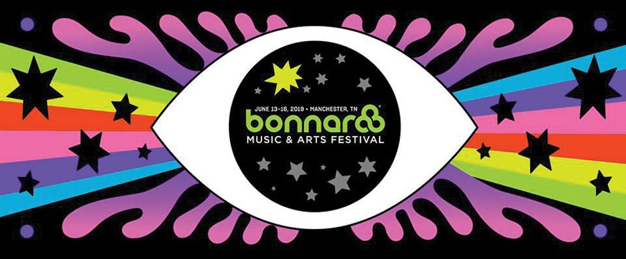 Bonnaroo Music Festival psychedelic eye design.