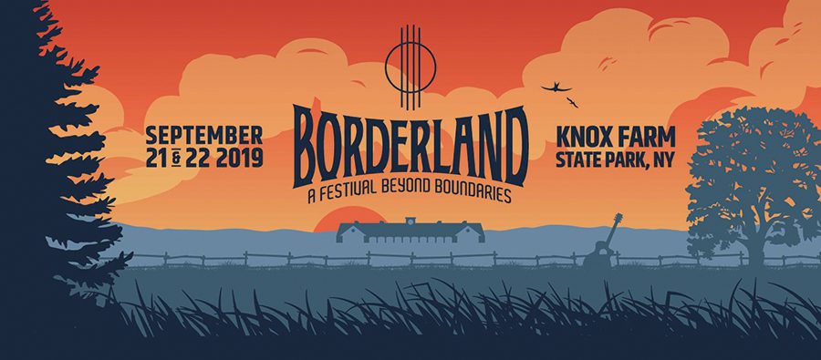 Borderland festival poster, Knox Farm, 2019.