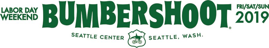 Bumbershoot 2019 logo, Seattle Center, Washington.