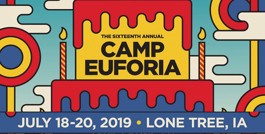Camp Euforia 2019 event poster design.