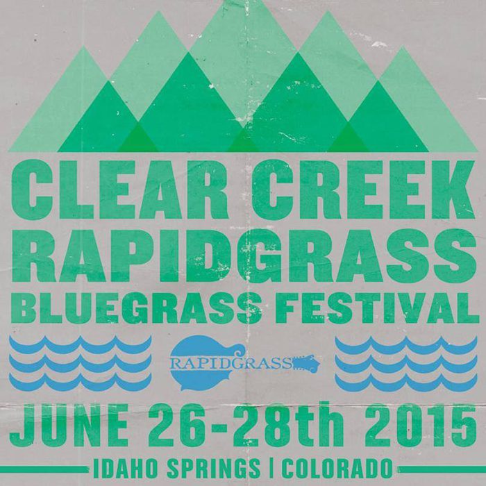 Clear Creek Rapidgrass Bluegrass Festival 2015 poster.