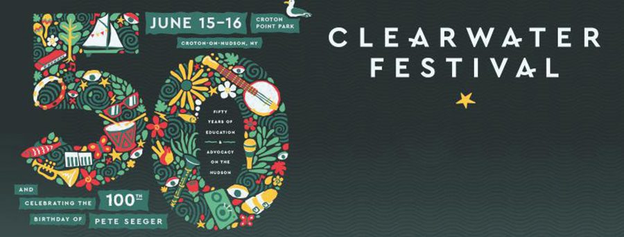 Clearwater Festival 50th anniversary event poster.
