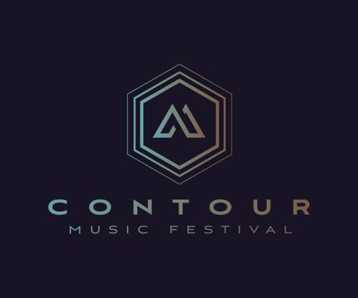 Contour Music Festival logo on dark background.