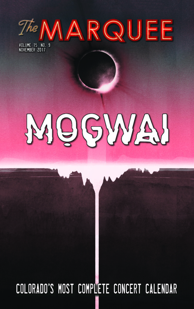 The Marquee cover featuring Mogwai band name.