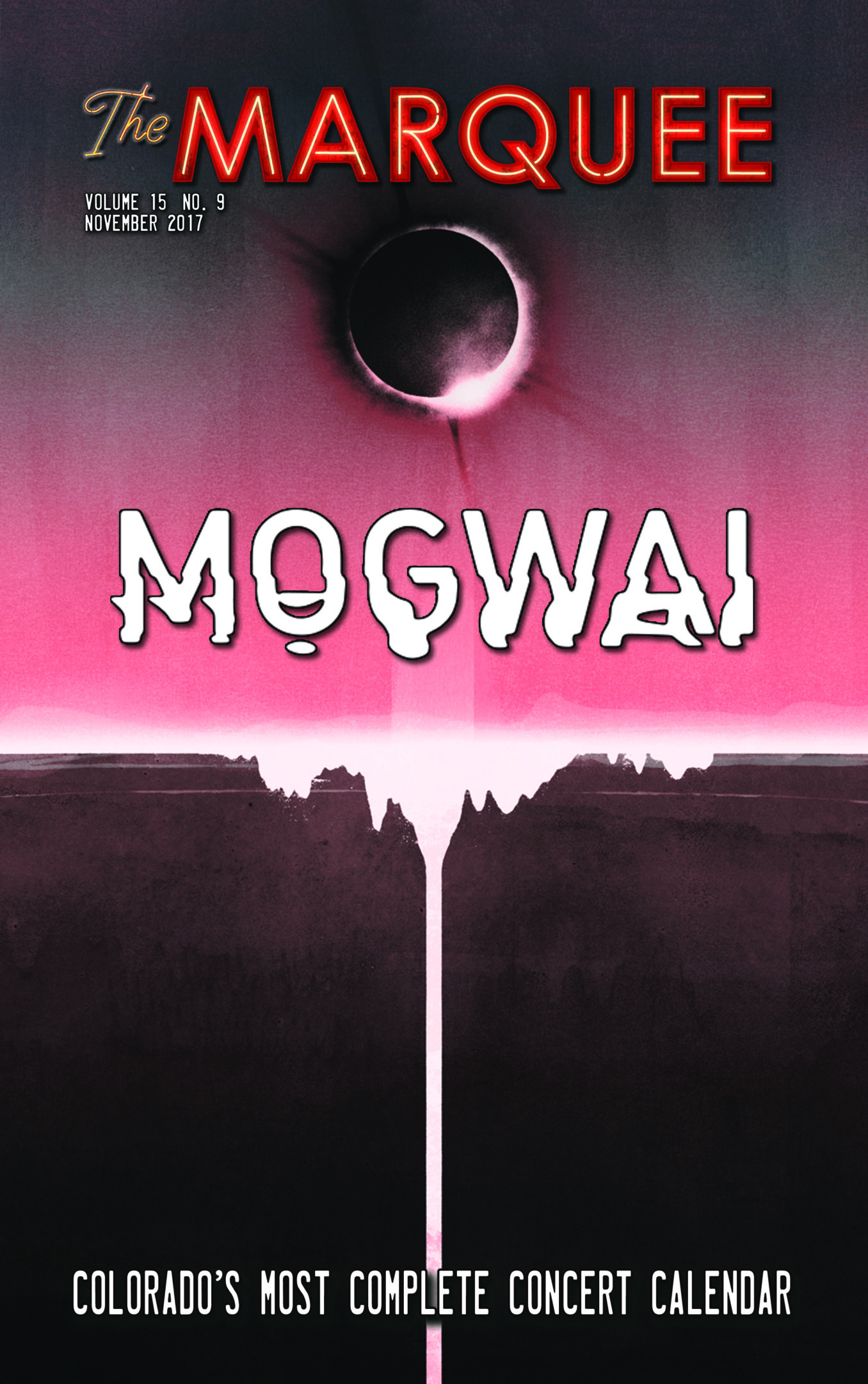The Marquee cover featuring Mogwai band name.