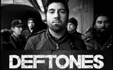 Band members in a black and white photo.
