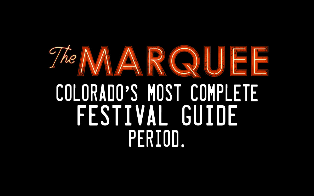 The Marquee: Colorado's Festival Guide Logo.