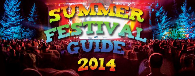 Summer Festival Guide 2014 vibrant crowd scene.