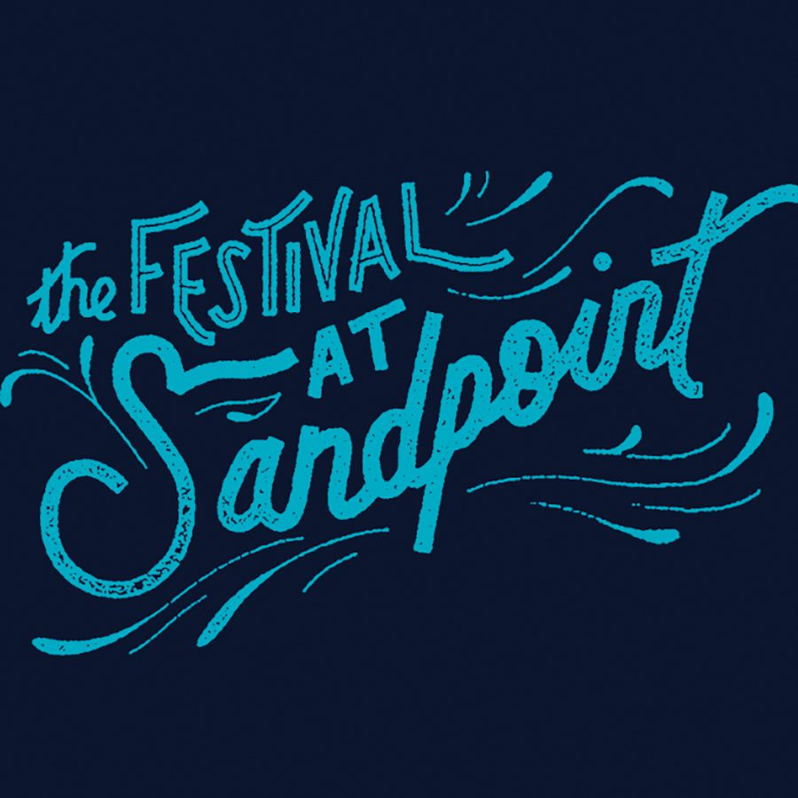 The Festival at Sandpoint" text design.