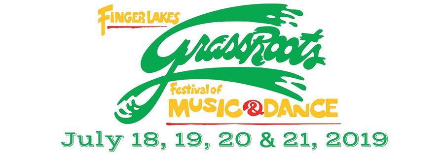 Finger Lakes GrassRoots Festival 2019 logo.