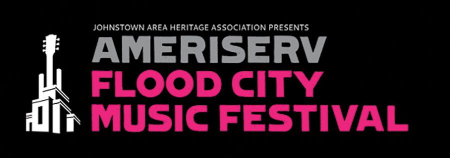 Flood City Music Festival logo on black.
