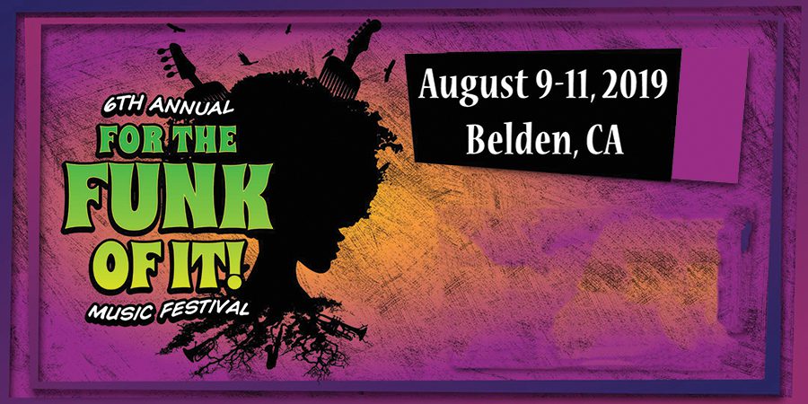 Funk music festival poster, Belden 2019.