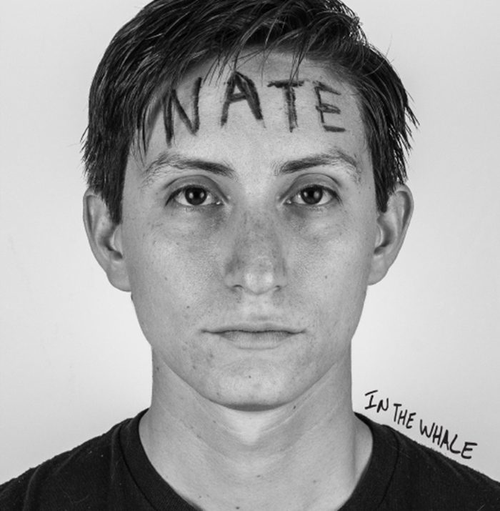 Person with "Nate" written on forehead.