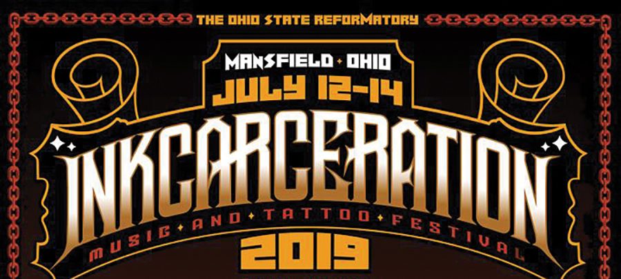 Inkcarceration Festival poster, July 12-14, 2019.