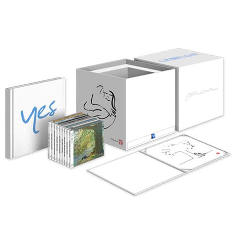 Box set collection with CDs and booklets.