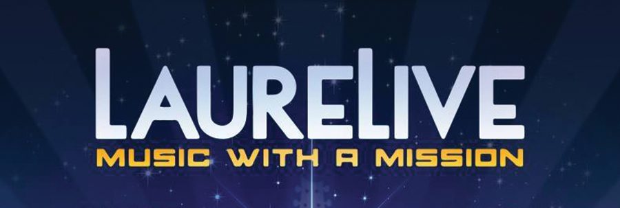 LaureLive logo with "Music with a Mission".