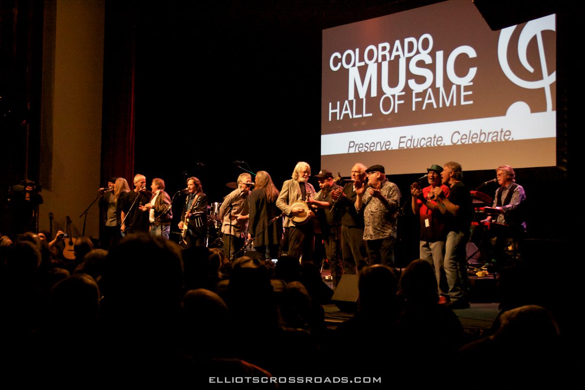 Musicians performing at Colorado Music Hall of Fame.